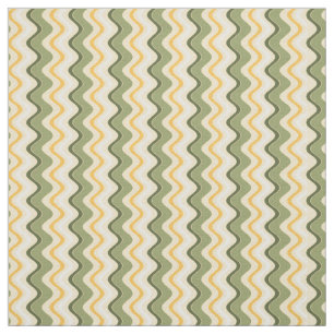 Sunny Chevron - Tecido Verde Dourado Vertical