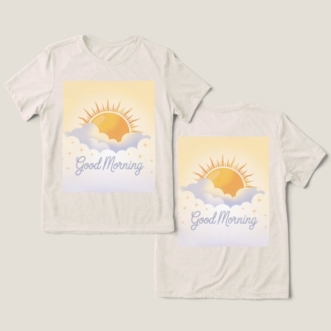 Sunny Yellow Good Morning Oatlight (Design Frente e Verso)