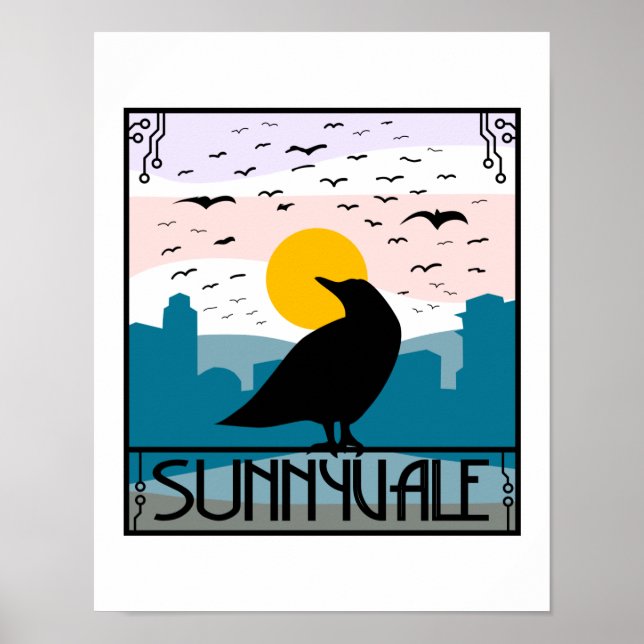 Sunnyvale Crow Poster (Frente)