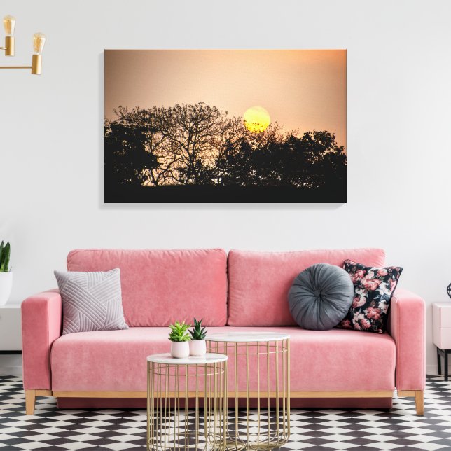 Sunrise at Angkor Wat Cambodia - Canvas Wall Art (Insitu(Sala de estar))