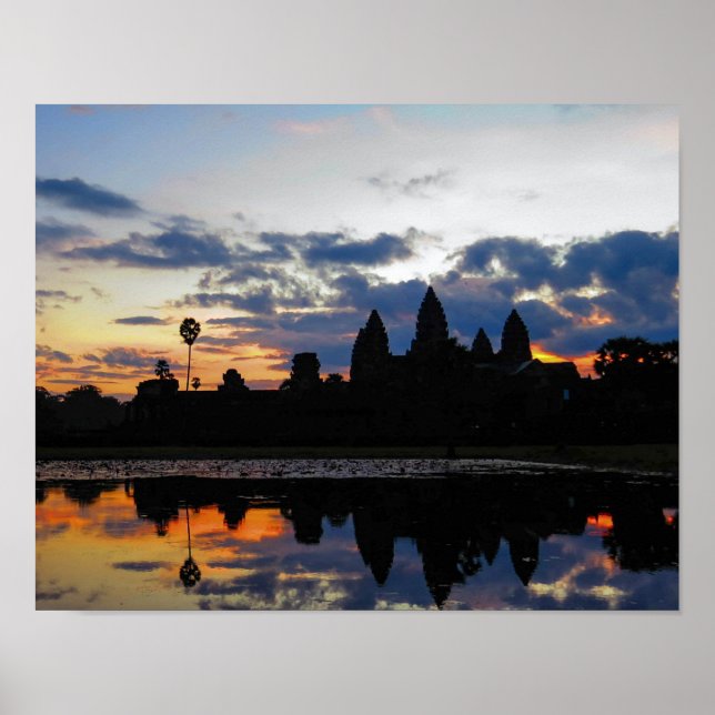 Sunrise em Angkor Wat, Camboja - Poster (Frente)