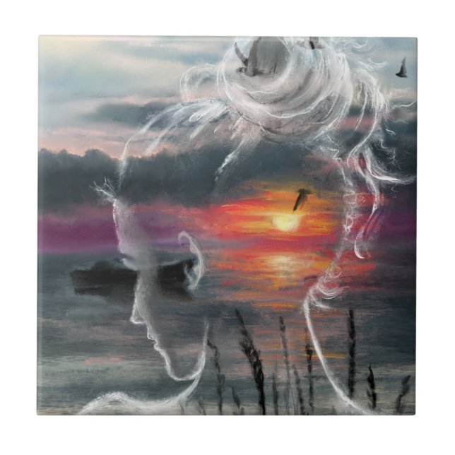 Sunrise Lady - Natureza - Pintura Original (Frente)