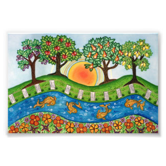 Sunrise na impressão fotográfica de qualidade Orch