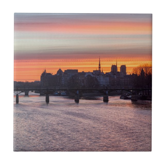 Sunrise sobre Ile de la Cite e Notre Dame - Paris (Frente)