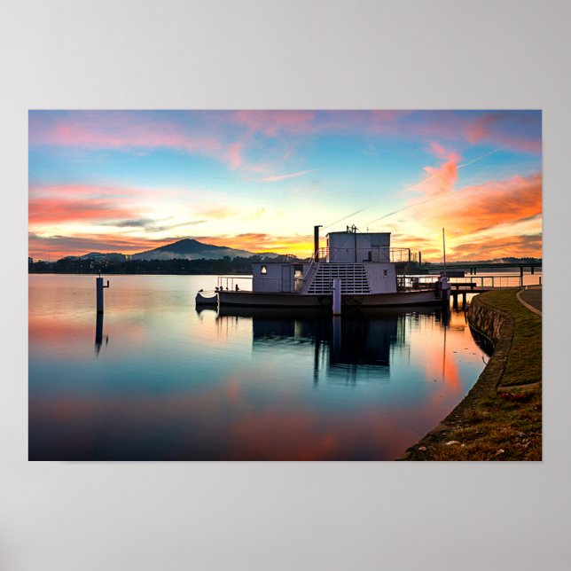 Sunrise sobre o Poster da empresa PS (Frente)