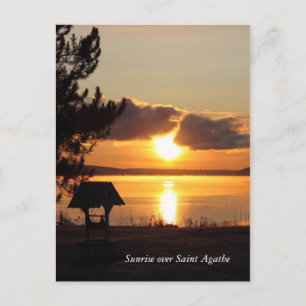 Sunrise sobre o Santo Agathe Cartão postal