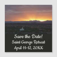 Sunrise sobre Ruas. George Utah Landscape