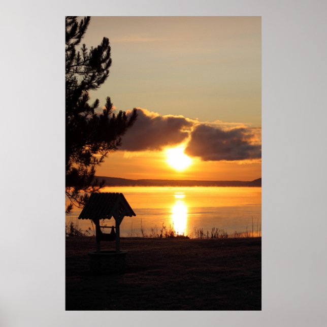 Sunrise sobre Santo Agathe Poster (Frente)