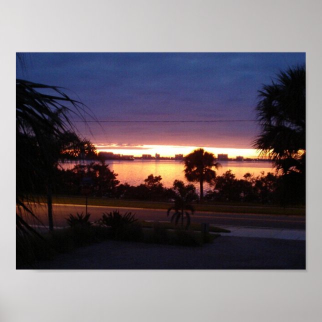"Sunset at Old Clearwater Bay" poster (Frente)