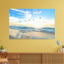Sunset Beach Canvas Imprimir Imagem 15