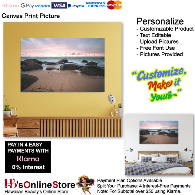 Sunset Beach Canvas Imprimir Imagem 21 (Sunset Beach Canvas Print Picture 21.)