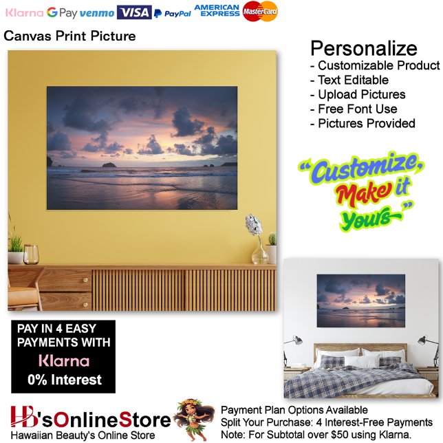 Sunset Beach Canvas Imprimir Imagem 26 (Sunset Beach Canvas Print Picture 26.)