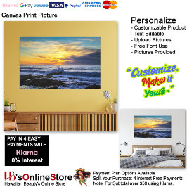 Sunset Beach Canvas Imprimir Imagem 33