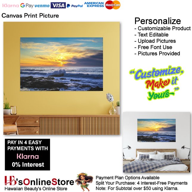 Sunset Beach Canvas Imprimir Imagem 33 (Sunset Beach Canvas Print Picture 33.)