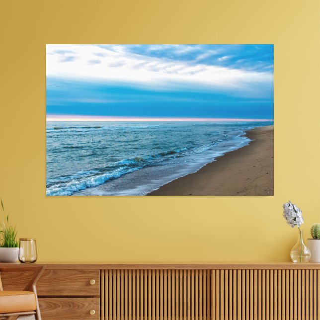 Sunset Beach Canvas Print Picture 23 (Insitu(Sala de estar))