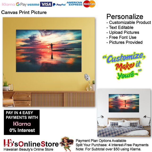 Sunset Beach Canvas Print Picture 34 (Sunset Beach Canvas Print Picture 34.)