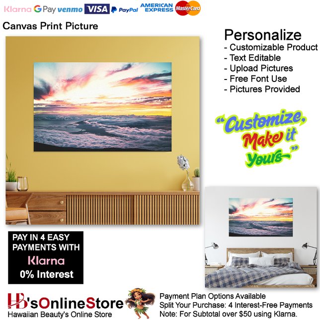 Sunset Beach Canvas Print Picture 39 (Sunset Beach Canvas Print Picture 39.)