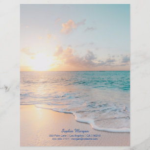Sunset Beach, Nome/Informações de contato em azul