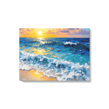 Sunset Beach Premium Canvas Wall Art