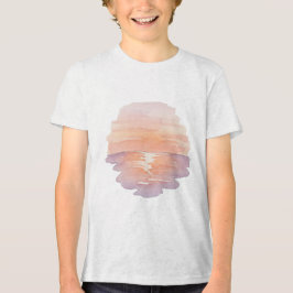 Sunset Beach Vibes – Minimalist Hand-Drawn Ocean