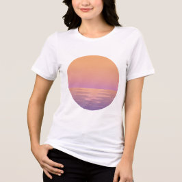 Sunset Beach Vibes – Minimalist Tropical T-Shirt 