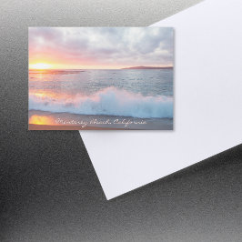 Sunset Beach Waves Monterey California