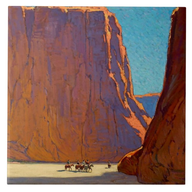 "Sunset Canyon de Chelly", por Edgar Payne (Frente)