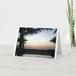 Sunset, cartão