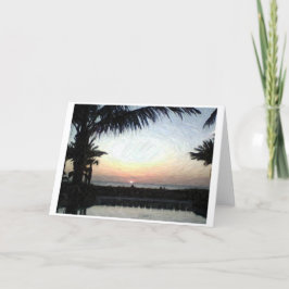 Sunset, cartão