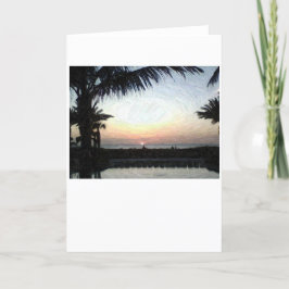Sunset, cartão