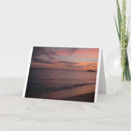 Sunset, cartão