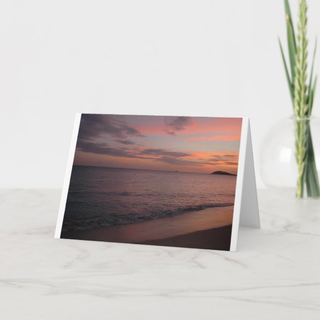 Sunset, cartão (Frente)