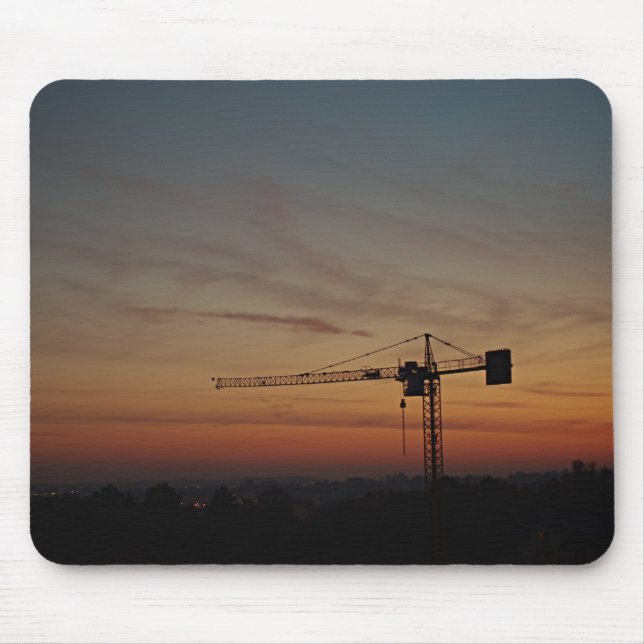 Sunset Crane Mousepad (Frente)