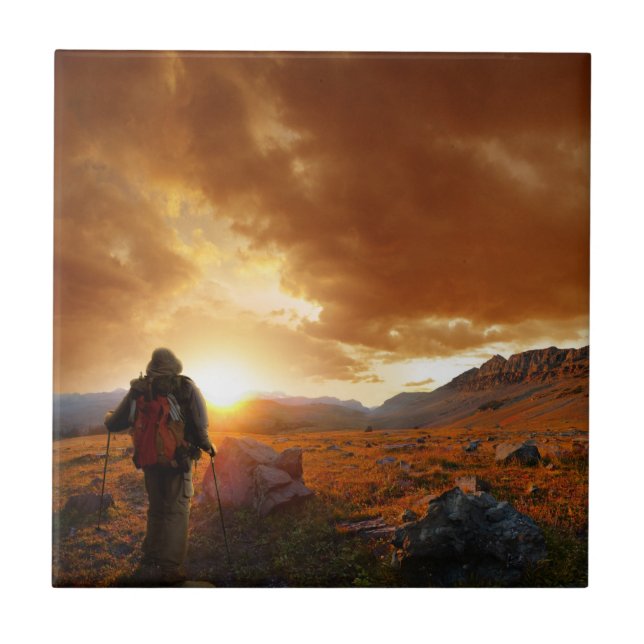 Sunset de 50 Montanhas - Parque Nacional Glacier (Frente)