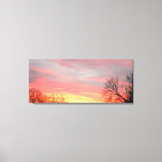 Sunset de inverno na Canvas (Frente)