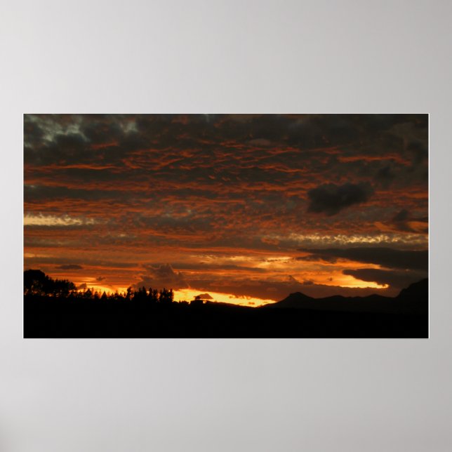Sunset do Alto Deserto - Poster (Frente)