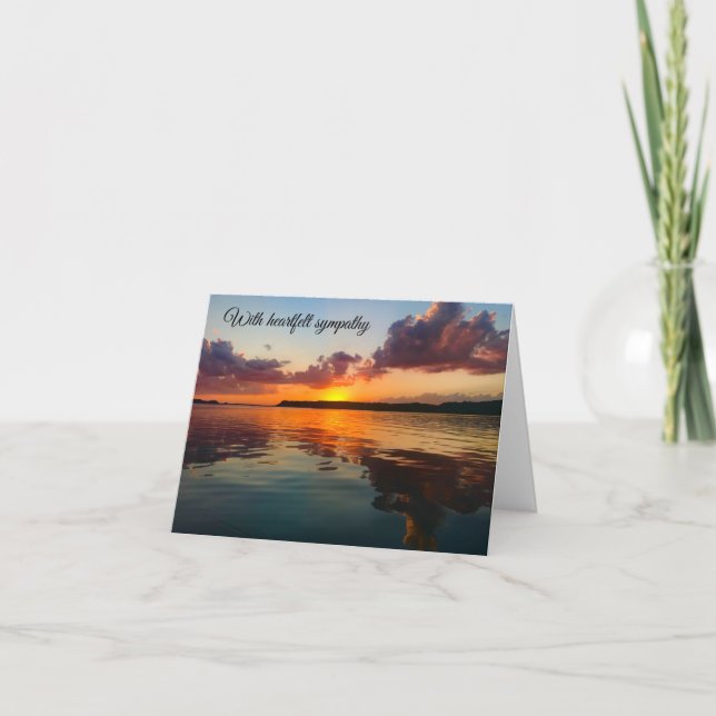 Sunset do Cartão de condolências (Frente)