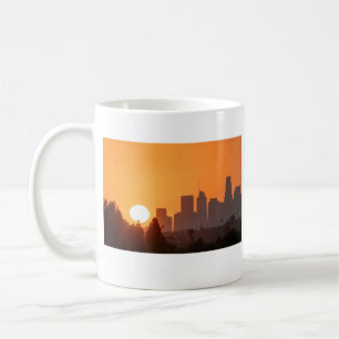 Sunset em Los Angeles, caneca de café da Califórni