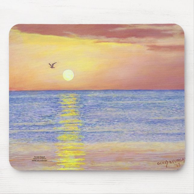 SUNSET GULL NAPLES FLORIDA MOUSEPAD (Frente)