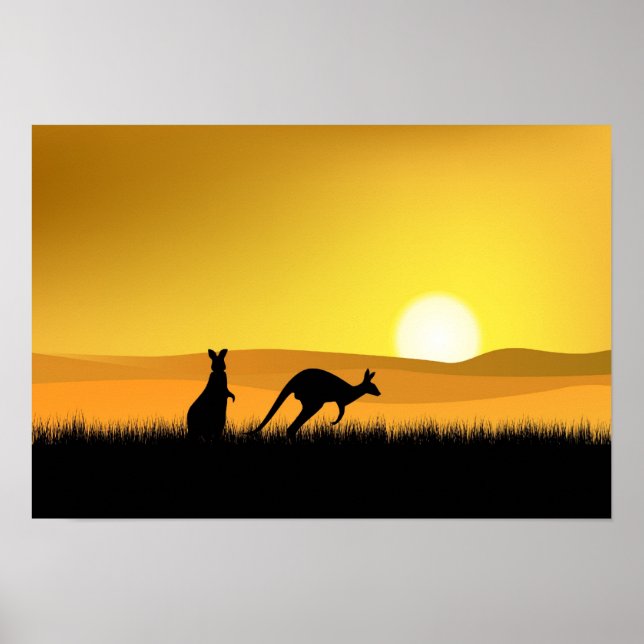 Sunset in Australia Poster (Frente)