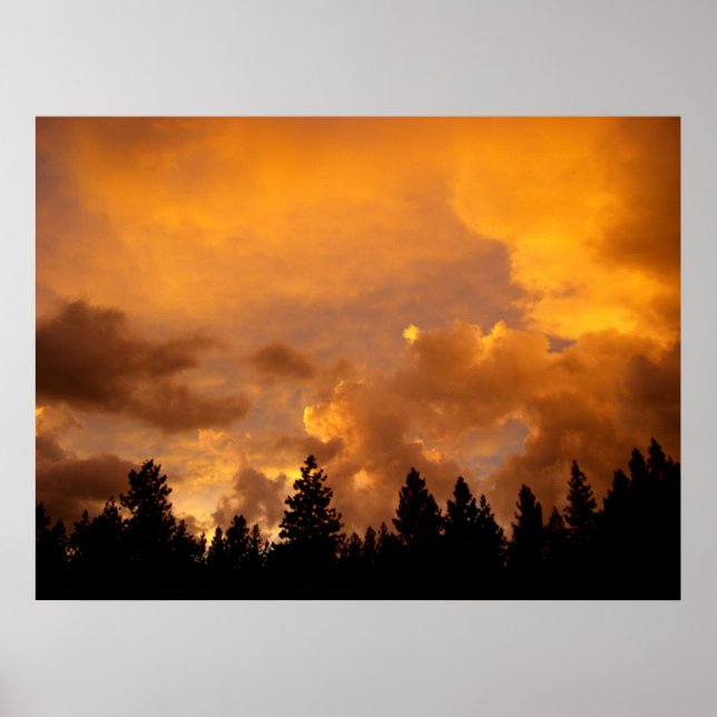 Sunset in the Sierras - Impressão (Frente)