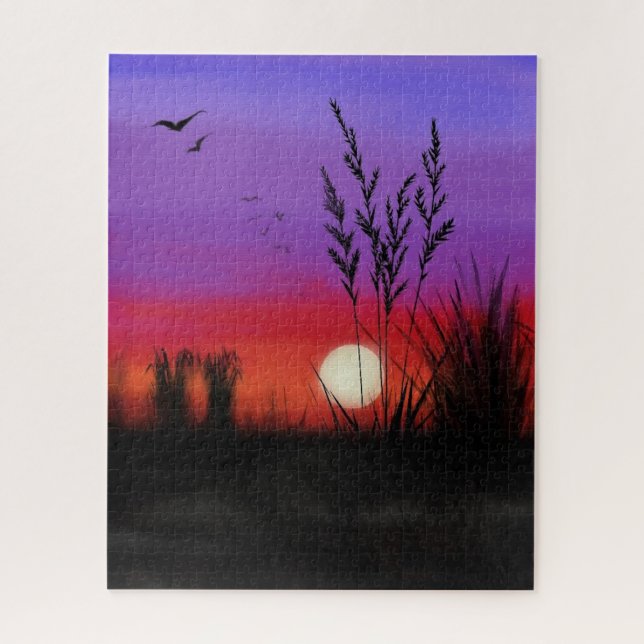 Sunset Jigsera Quebra-cabeça (Vertical)