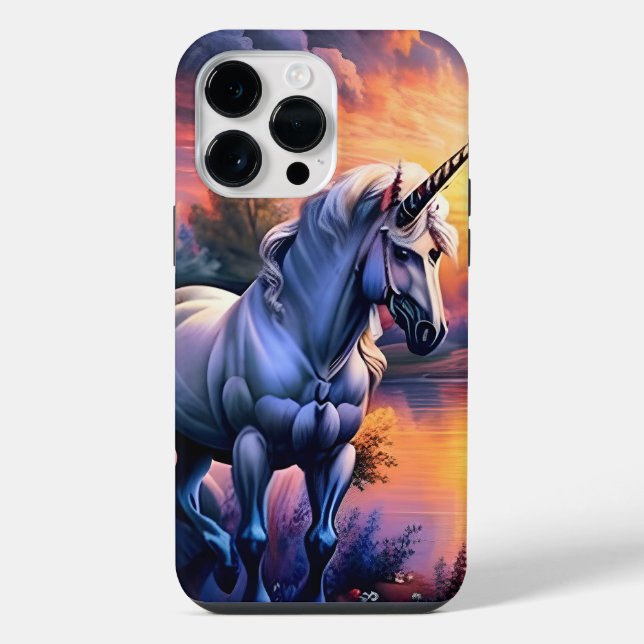 Sunset Lake River Unicorn Seven (Verso)