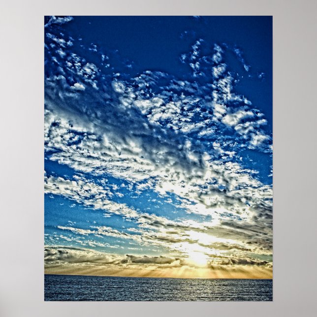 Sunset (Ligúria) - Cinque Terre, Itália Poster (Frente)