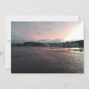 Sunset na Noruega - Cartão Saudação