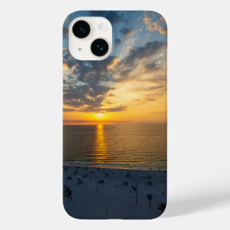 Sunset na praia de Clearwater