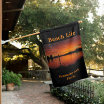 Sunset na praia de Pensacola