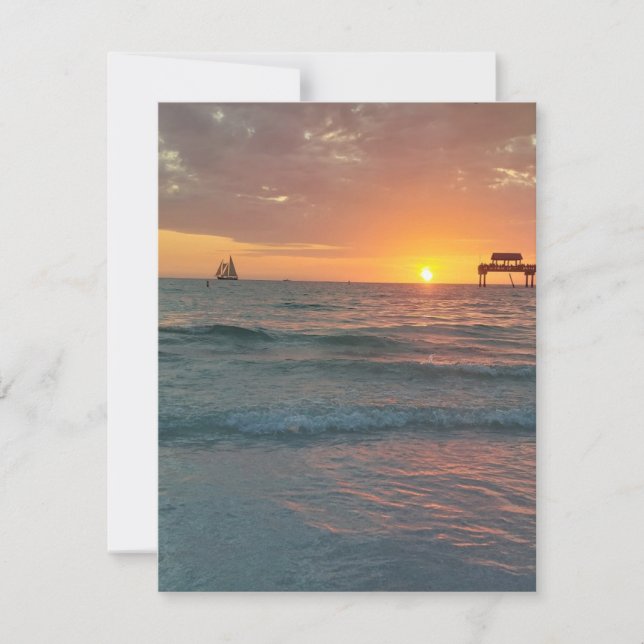Sunset no Clearwater Beach Magnet (Frente)
