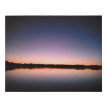 Sunset no lago de Boulder