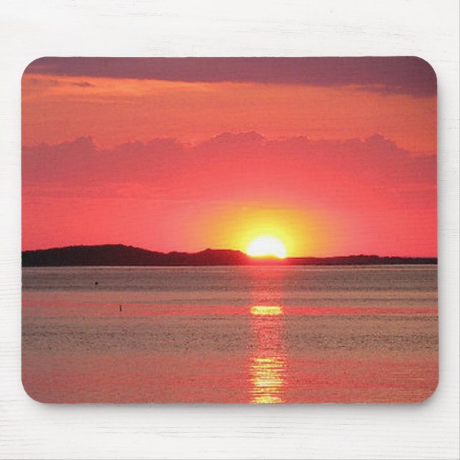 Sunset no lago do mousepad (Frente)